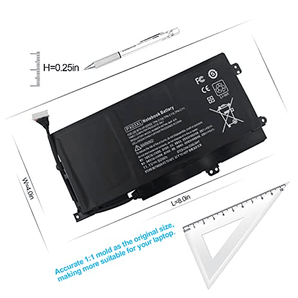 Batería Compatible para HP Envy 14 Touchsmart M6 M6-K Smoothbook K002TX K022DX M6-K125DX M6-K015DX M6-K025DX M6-K010DX M6-K022DX 14-K112NR 715050-001 714762-422 714762-46 72-17C 714762-46 4- 4