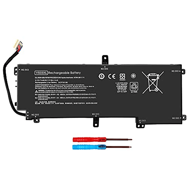 Batería Compatible para HP Envy 15T-AS000 15T-AS100 CTO 15-AS 15-AS133CL X6V56UA 15-AS020NR 15-AS152NR 15-AS043CL 15-AS002LA 15-AS004LA 15-AS014WM HSTNN-161I-5CP4/547 /80 - VS03XL 849313-850 1