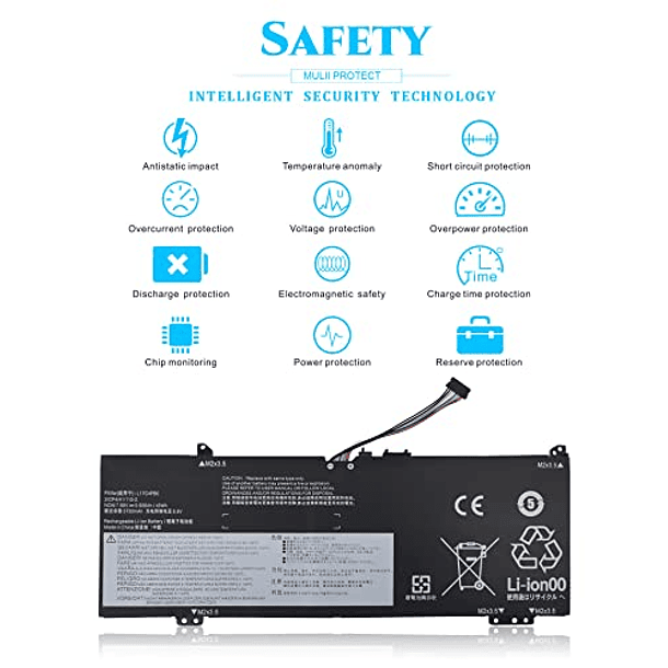 Batería Compatible con Lenovo Flex 6 6-14 6-14IKB 6-141KB 6-14ARR IdeaPad 530S 530S-14IKB 530S-141KB 530S-14ARR 530S-15IKB 530S-151KB Air 14 Yoga 530 530-14IKB4 1RRMA 18 EMA 530 4