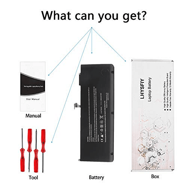 Batería de Repuesto Compatible para MacBook Pro de 15 Pulgadas (2009-2010) MB985 MB986J/A MC118LL/A MC373LL/A MB986LL/A 7