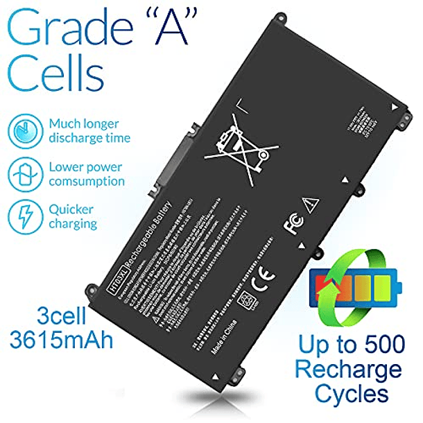 Batería de Computadora Portátil HP Pavilion 14-CE 14-CK 14-DQ 15-CS 240 245 G7 14-CK0001LA 14-CK0061ST 15-CS0064ST 15-CS3073CL 17-BY0021DX 17-BY0053CL HSTNN-142J L1-UB142, 41.7Wh HT03XL L11119-855 5