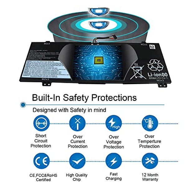 Batería Compatible para Lenovo Ideapad C340-14API C340-14IML C340-14IWL S540-14API S540-14IML S540-14IWL Flex-14IML Flex-14IWL Serie L18M4PF3 L18M4PF4 L18C4PF3 L18C4PF4 5B10T0 3