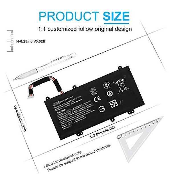 Batería Compatible con HP Envy M7-U109DX M7-U009DX 17T-U000 17-U011NR 17-U110NR 17-U163CL 17-U177CL 849314-850 849315-850 849314-856 HSTNNNNB7F HHSTNV41.5Wh SG03XL 849048-421 4