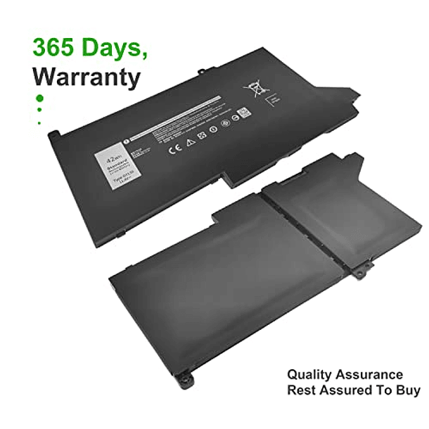 Batería Compatible para Dell Latitude E7280 E7290 E7380 E7390 E7480 E7490 Serie 12 7000 7280 7290 13 7000 7380 7390 14 7000 7480 7490 - 42Wh DJ1J0 451-BBZL 9W9MX K8X0T KHY0PGC4 C2FXOH 4