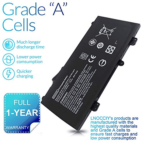 Batería Compatible para HP Envy M7-U M7-u009dx M7-u109dx 17t-U000 17-u011nr 17-u110nr 17-u163cl 17-u177cl Serie 849314-850 849315-850 HSTNN-LB7F HSTNN-ILB2E TPN-I12E - LNOCCIY SG03XL 5