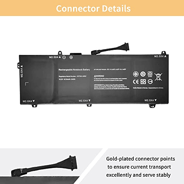 Batería Compatible con HP ZBook Studio G3 G4 Mobile Workstation Series ZO04 ZO06 ZO06XL 808396-421 808450-001 HSTNN-CS8C HSTNN-C88C HSTNN-LB6W 3