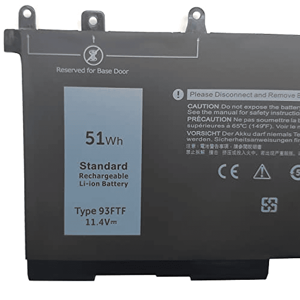 Batería de Repuesto Compatible con Dell Latitude E5280 E5480 E5580 E5490 E5590 D4CMT 083XPC 83XPC 4YFVG (42 Wh) 2