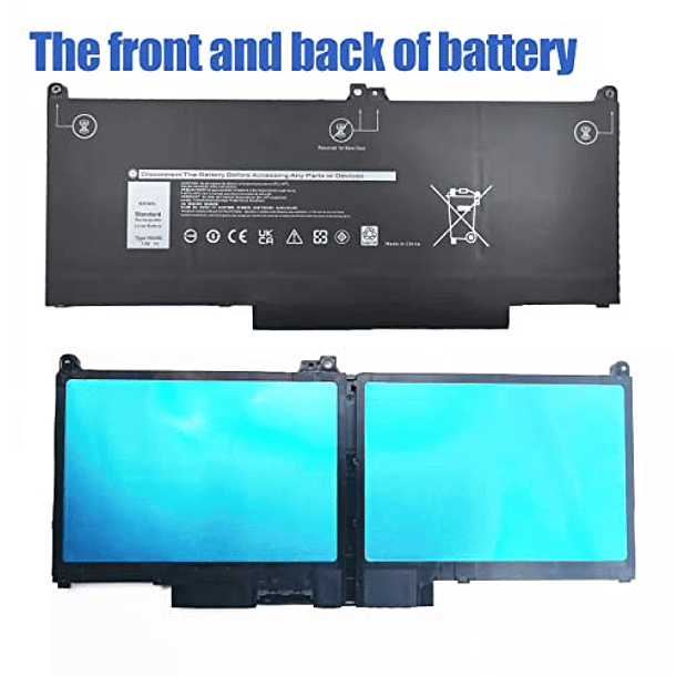 Batería Compatible con Dell Latitude 5300 E5300 5310 E5310 7300 E7300 7400 E7400 Latitude 5300 5310 Serie 2 en 1 Notebook 5VC2M 05VC2M 829MX 0829MX [7.6V 60Wh] 4