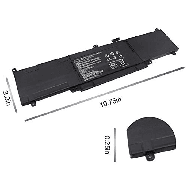 Batería Compatible con Asus ZenBook UX303UB UX303LN Q302L Q302LA Q302LG UX303 UX303L UX303LA UX303LN UX303LB UX303LNB UX303UA Q302LA-BHI3T09 0B200-00930000 50WH 3
