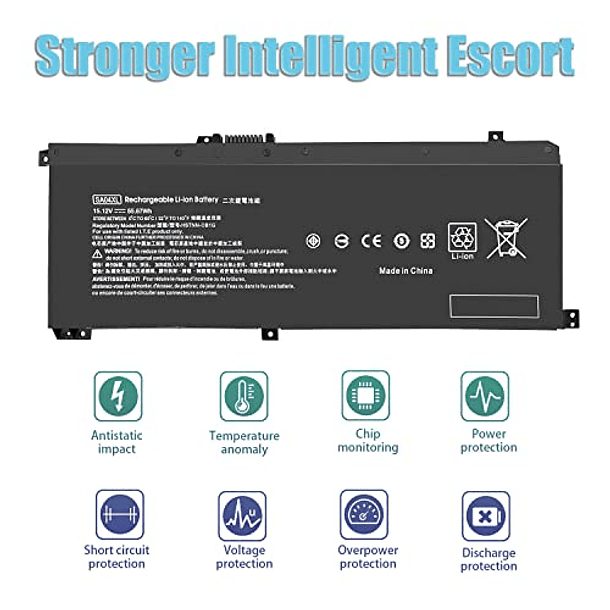 Batería 15.12V 55.67Wh SA04XL para HP Envy X360 15-DR 15M-DS 15-DS 15-DR 17-CG 17M-CG, DR0012DX DR0011DX DR0XXX DR0010TX DR0XXX DS0XXX, HSTNN-OB1F HSTNN-OB1G HSTNN-UB7U L43263-208-L541 L43248-AC1 2