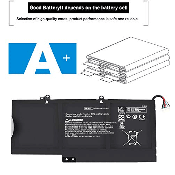 Batería Compatible para HP Envy X360 15-U010DX 15-U011DX 15-U110DX 15-U111DX 15-U483CL 15-U493CL, Pavilion X360 13-A010DX 13-A012DX 13-A013CL 13-A110DX 7015 4ST94-030 LB6L TPN-Q146 3