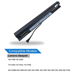 Batería L15L4A01 para Lenovo IdeaPad 100-14IBD, 100-15IBD, 110-15ISK, 110-17ACL, 110-17IKB, 300-15ABM, 300-15IBR, 300-15IBIBY, 300-15SCH, 300-17ISH, 80Q70021US y 80UD (EMAKS L15L4E01)