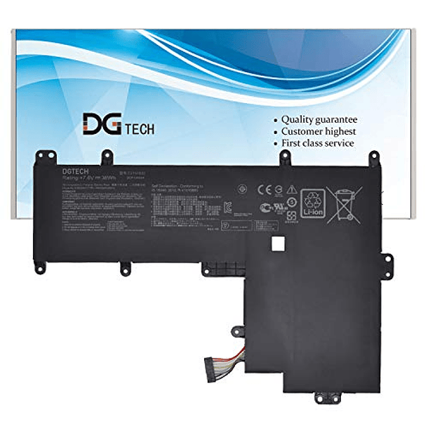 Batería Compatible con ASUS Chromebook C202 C202SA C202SA-2A C202SA-YS02 G502VM GL502V GL502VM G502VT Serie - DGTEC C21N1530 (7.6V 38Wh/5000mAh) 1