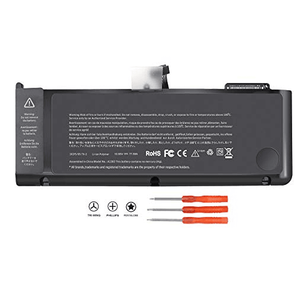 Batería Compatible A1382 para MacBook Pro 15'' A1286 (2011-2012) MC721LL/A MC723LL/A 661-5844 020-7134-A 1