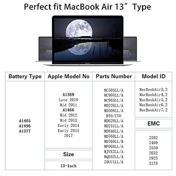 Reemplazo de Batería para MacBook Air 13