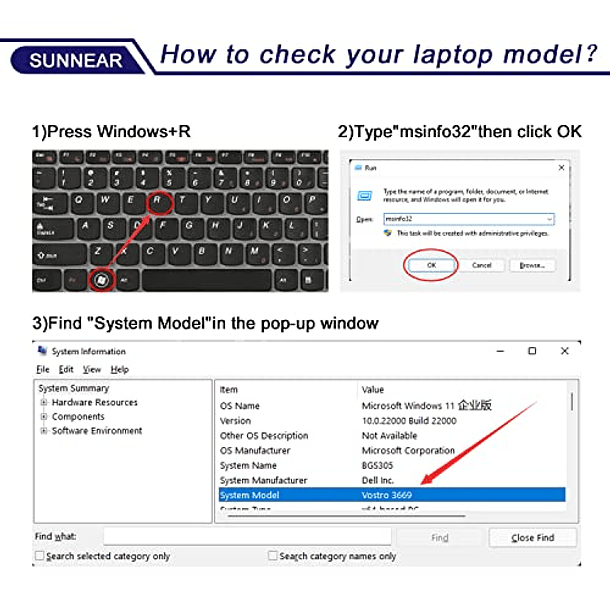 Batería de Repuesto para Lenovo Ideapad Yoga 700-11ISK Yoga 3-1170 Series Laptop - SUNNEAR L14L4P72, 5B10K10215, 5B10J46130, 5B10K10176, 5B10K10166, L14L4P71, L14M4P71, L14M4P73 - 7.6V 5265mAh 40Wh 4