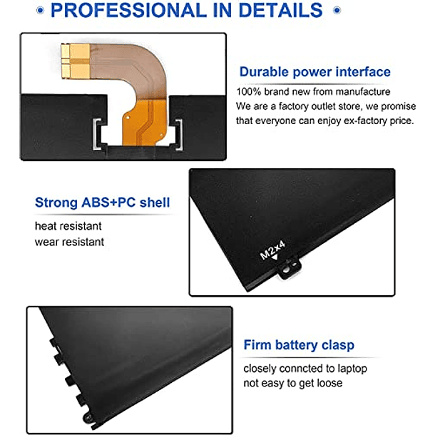 Batería Compatible con HP Specter 13-V000 13-V011DX 13-V111DX 13T-V100 13-V014TU 13-V015TU 13-V016TU 13-V001LA 13-V107NB 13-V000NA S004XX TPNC127 844444 -V1XX 13-V0XX 4