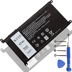 Batería para Dell Inspiron 15 5565 5567 5568 5578 7560 7570 7579 7569 13 5368 5378 7368 7378 17 5765 5767 5770 Serie WDX0R 3CRH3 T2JX4 FC92N CYMGM