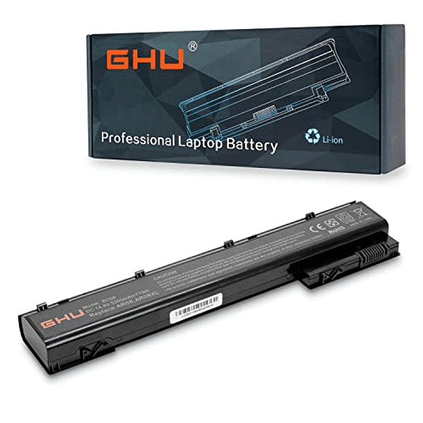 Batería AR08 Compatible con HP ZBook 15 17 Mobile Workstation Series, Part NO. HSTNN-IB4H HSTNN-IB4I 708456-001 708455-001 [8 Celdas 14,8 V 5200 mAh/77 Wh] 1