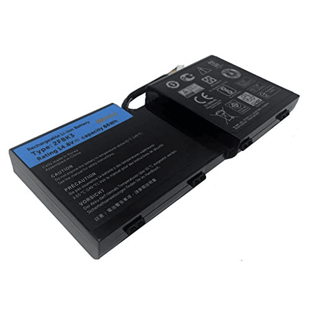 Batería Compatible con Dell Alienware 17 17X M17X-R5 18 18X M18X-R Series 02F8K3 KJ2PX 0KJ2PX G33TT 0G33TT 14,8V 86WH - 12 Meses de Garantía - GHU 1