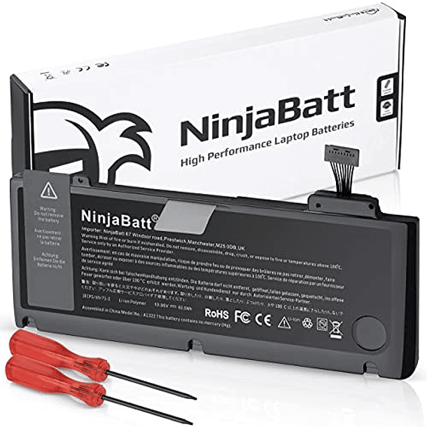 Batería NinjaBatt A1278 A1322 para Apple MacBook Pro 13