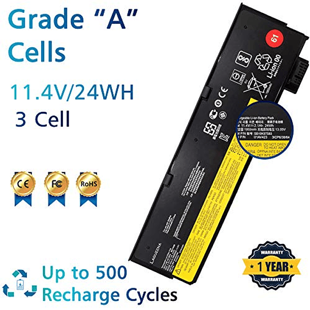 Batería Compatible para Lenovo ThinkPad A475 A485 T470 T570 T480 T580 P51S P52S TP25 Series (SB10K97579, SB10K97580, SB10K97597, 01AV422, 01AV423, 01AV424, 01AV452, 01AV490) 2