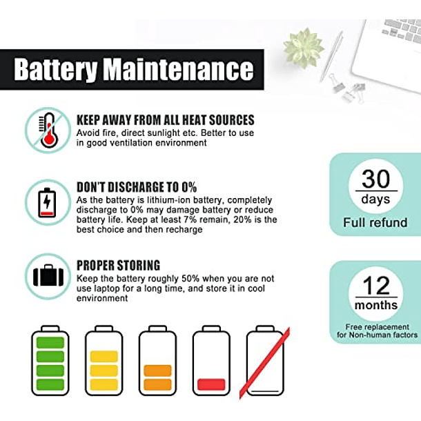 Batería de Repuesto para HP Pavillion X360 M1 M1-U M1-U001DX Series - BOWEIRUI NU02XL 844200-850, HP NU03XL TPN-W117 HSTNN-UB6U HSTNN-UB6V HSTNN-UB6U 843535-541 (7.7V 35Wh 4350mAh) 6