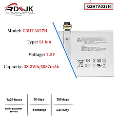 Batería para Microsoft Surface Pro 4 Pro4 1724 12,3" Series Tablet con Herramientas - RDSJ G3HTA027H DYNR01, 7.5V 38.2Wh 5087mAh