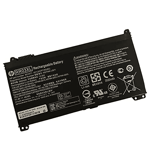 Batería Compatible con HP ProBook 430 G4440 G4450 G4455 G4470 G4430 G5440 G5450 G5455 G5470 G5, HP MT20, MT21 Mobile Thin Client Series - 11.4V 48Wh RR03XL 1