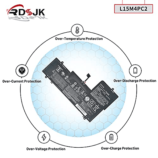 Batería Compatible con Lenovo Ideapad Yoga 710 14/15, 710-14ISK/IKB/15IKB/151KB/15ISK/14ISK-IFI/ISE, Serie 5B10K90778 8W10K7.0 6