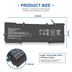 Batería Compatible para HP Spectre X360 Convertible 15-CH0XX 15-CH 15-CH011DX, 15-CH002TX 15-CH013TX Serie 2018 - HSTNN-DB8H HSTNN-DB8V 928427-271 YBO6XL 928427-272 928372-856 856013-X