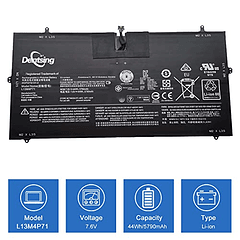 Batería Compatible para Lenovo Yoga 3 Pro-1370 Series Notebook L14S4P71 (Dentsing L13M4P71, 7.6V 44Wh/5790mAh 4 Celdas)