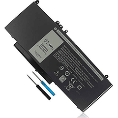 Batería Compatible para Dell Latitude E5450 E5550 E5250 15,6" 8V5GX R9XM9 WYJC2 1KY05 080-854-0066 0WYJC2 451-BBLN - 7,4V 51Wh Polímero de Litio Recargable G5M10