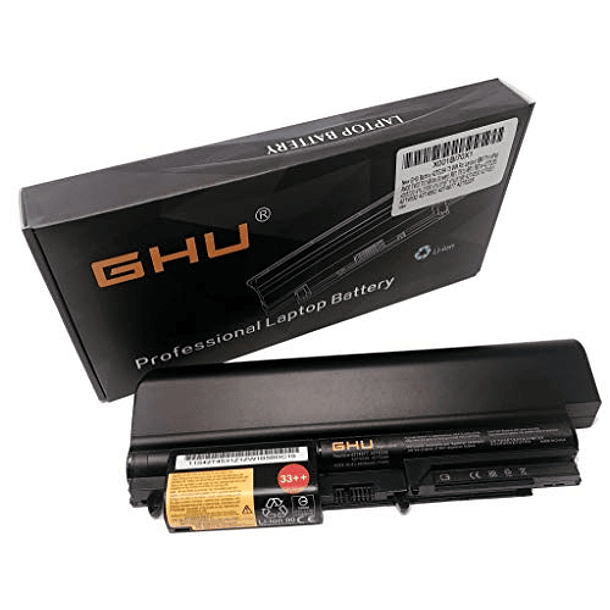 Batería de Repuesto para Lenovo IBM ThinkPad R400 T400 T61 (Pantalla Ancha) R61, 73 WH 2