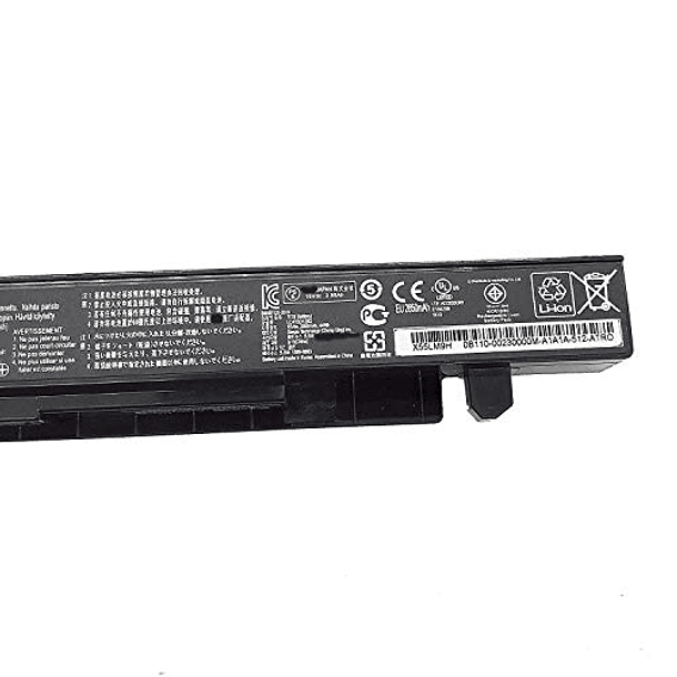Batería Compatible con Asus A450 A550 F450 K450 K550 X450 X550 X550CA X751M (15V 2950mAh 44Wh) 2