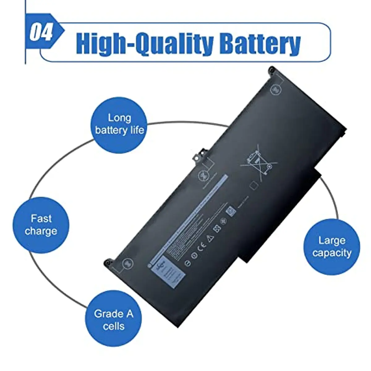 NEW GENUINE DELL LATITUDE 5300 5310 7300 7400 60Wh BATTERY MXV9V 5VC2M N2K62