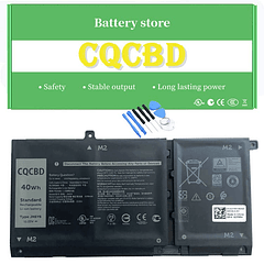 Batería para Dell Latitude 3410 3510 Vostro 5300 5401 5501 Inspiron 5300 5401 5408 5501 5508 5400 7405 7300 7500 2 en 1 - 3 Celdas 11.25Vh3 37mAh, Color Plateado