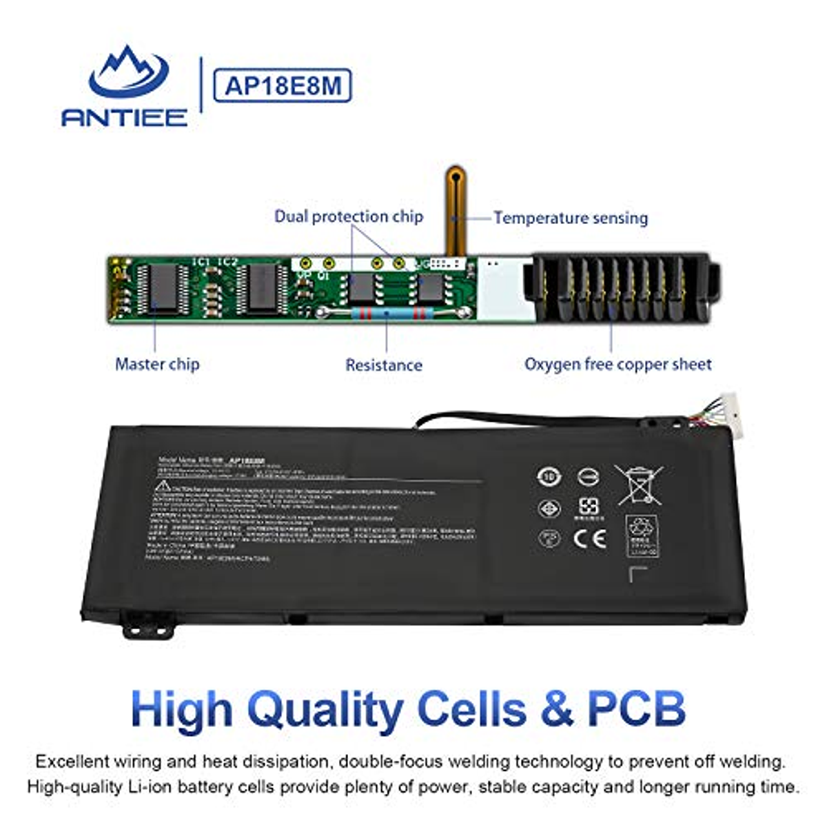 AP18E8M Akku Für Acer Nitro 5, Aspire 7, Predator - 57,48Wh Ersatzakku