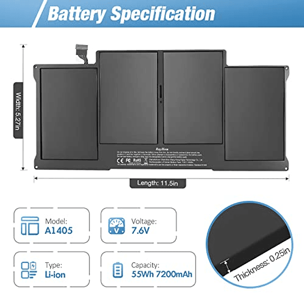 Batería de Repuesto para MacBook Air 13