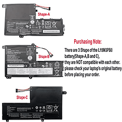 Batería Compatible para Lenovo S41-35 Flex 3/4 1470 1570 1480 1580 Ideapad 300S-14ISK Series L15L3PB0 L15M2PB1 L15L2PB1 L14L3P21 L14M3P21 L14M2P21 L14L2P21 11,25V 52,5Wh