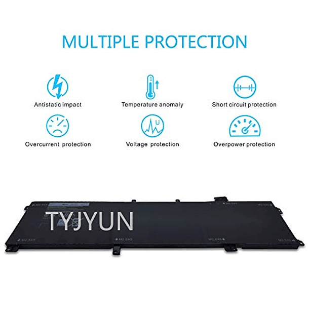 Batería Compatible para Dell XPS 15 9530 Precision M3800 Series 11.1V 91Wh (TYJYUN 245RR T0TRM H76MV) 4