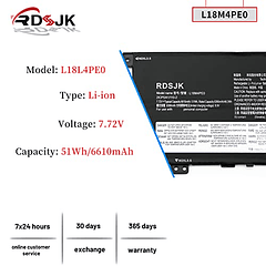 Batería Compatible para Lenovo Yoga C740-14 C740-14IML Serie 5B10W67296 5B10U40209 SB10W67235 5B10W67185 5B10U40210 SB10W67368 2ICP5/41/110-2 51Wh (L18M4PE0 L18L4PE0)