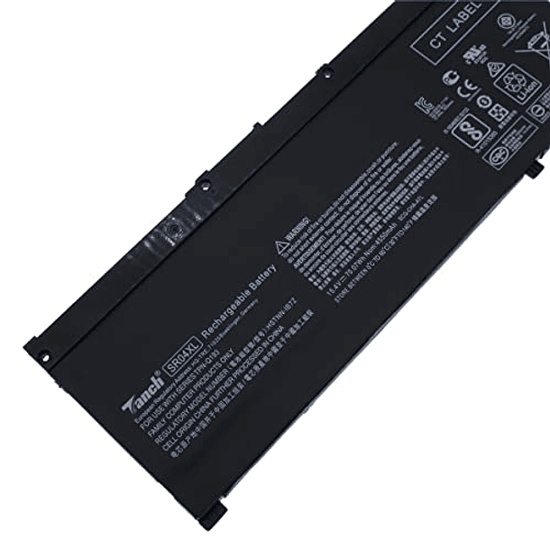 Batería de Repuesto Tanch SR04XL 917724-855 para Portátil HP Omen 15-dc0009TX, 15-dc0056tx, 15-ce003nf, 15-cx0599sa, 15-cb003nf, 15dc-1018nf, 15,4V, 4550mAh, 70,07Wh 6