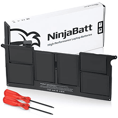 Batería NinjaBatt A1465/A1370 para Apple MacBook Air 11" (2011-2017) A1495/A1406 - Alto Rendimiento (5100 mAh/39 Wh/7,6 V)