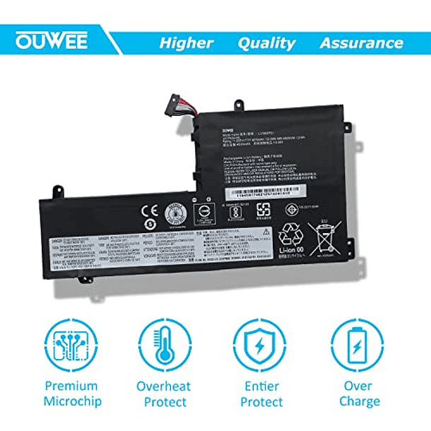 Batería Compatible para Lenovo Legion Y530-15ICH Y7000 2019 1050 Y7000-2019-PG0 Y540-15IRH-PG0 Y540-17IRH-PG0 Y7000P Series Notebook L17L3PG1 L17M3PG1 L17C3PG1 5