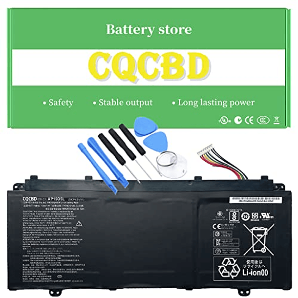 Batería de Repuesto Compatible para Acer Aspire S13 S5-371 Series Laptop (11.55V 53.9Wh/4670mAh) 1