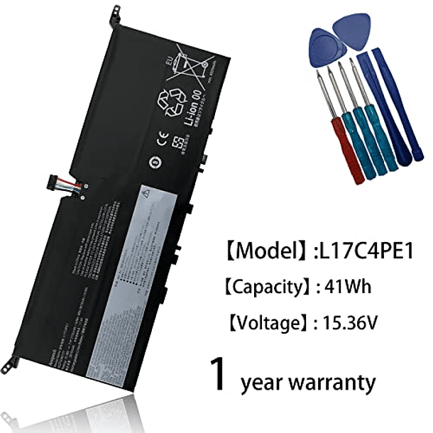 Batería de Repuesto para Portátil Lenovo IdeaPad 730S-13IWL 81JB Yoga S730-13IWL 81J0 S730-13IML 81U4 Anepoch L17C4PE1 L17M4PE1 L17S4PE1 5B10R32748 5B10W67276 5B10R32749 5B10W67274 75Wh 35Wh 2