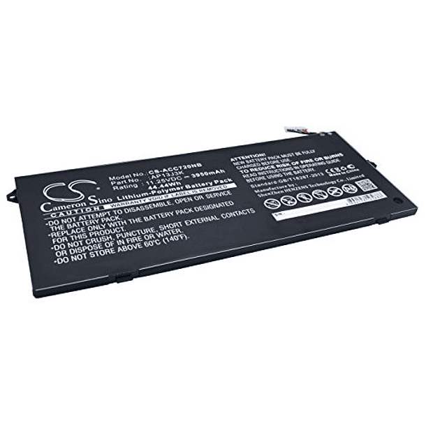 Batería de Repuesto para Chromebook 514 CB514-1HT-P1BM, Chromebook 15 CB3-532-C47C, Qigenia KT00304001 (3950mAh/11.25V) 2