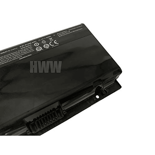 Batería Compatible Clevo N150 MVGOS F5 F5-150a Z6 6-87-N150S-4292 Series, 11,1 V 62 Wh N150BAT-6 3