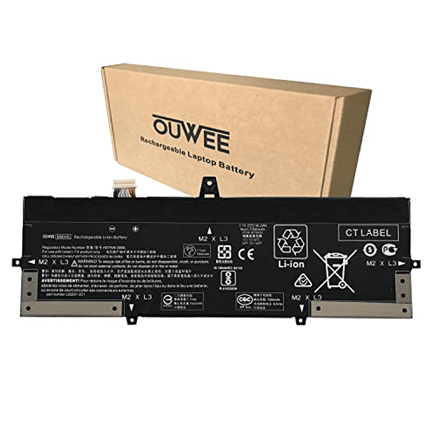 Batería Compatible con HP EliteBook x360 1030 G3 G4 Series Notebook - OUWEE BM04XL HSTNN-DB8L HSTNN-UB7L L02031-541 BM04056XL L02478-855 7.7V 56.2Wh 7300mAh 1